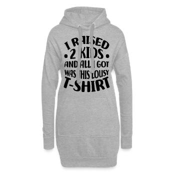 Muttertag - Hoodie-Kleid - Grau meliert - Vorne