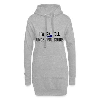 Apnoetaucher Freitaucher Taucher - Hoodie-Kleid - Grau meliert - Vorne