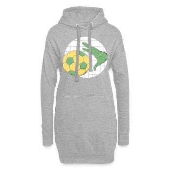 Joueur de handball Handball Ball Outfit HandballEr - Sweat-shirt à capuche long Femme - gris chiné - Devant