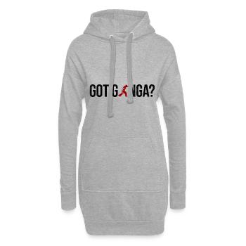 Capoeira - Hoodie-Kleid - Grau meliert - Vorne