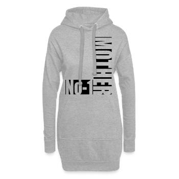 No-1 Mother - Hoodie-Kleid - Grau meliert - Vorne