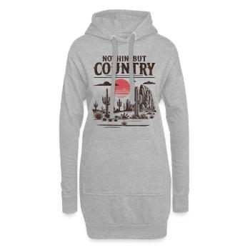 Nichts als Land - Hoodie-Kleid - Grau meliert - Vorne