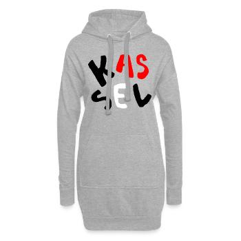Kassel Kunst - Hoodie-Kleid - Grau meliert - Vorne