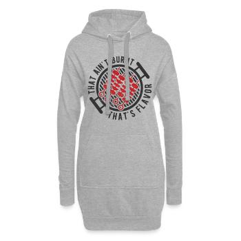 Grillparty Spruch Zum Grillen Grill - Hoodie-Kleid - Grau meliert - Vorne