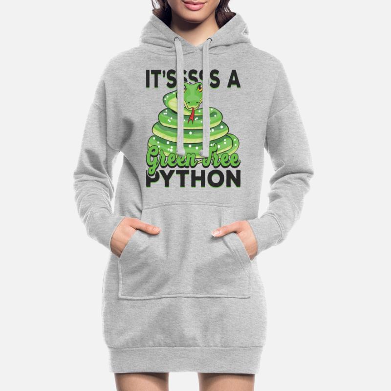 It'sssss a Green Tree Python Hoodie Dress