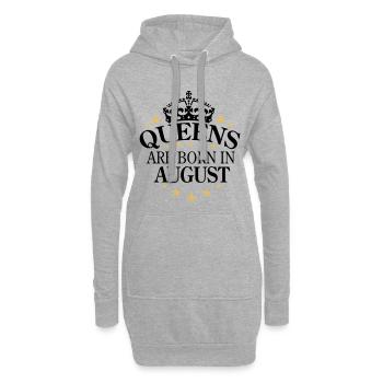Queens August - Hoodie-Kleid - Grau meliert - Vorne