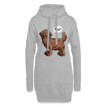 Play Neufundländer - Hoodie-Kleid - Grau meliert - Vorne
