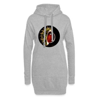 Kastanie/ Chestnut/Conker - Hoodie-Kleid - Grau meliert - Vorne