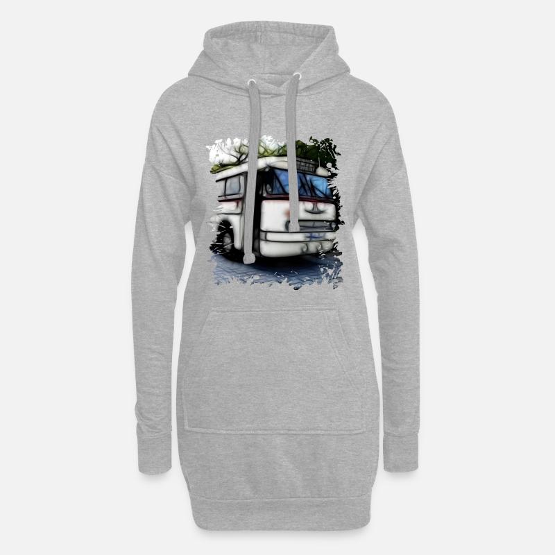 Ikarus 66 - Hoodie-Kleid - Grau meliert