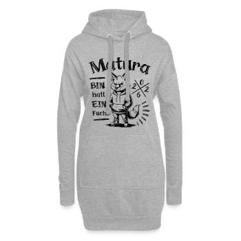 Matura 2026 - Je ne suis qu’un renard - Sweat-shirt à capuche long Femme - gris chiné - Devant