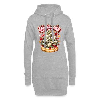 Wedding Cake Graffiti Bud Art Print - Hoodie-Kleid - Grau meliert - Vorne