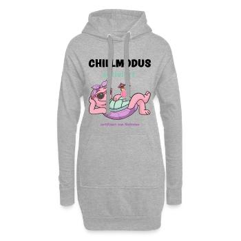 Schildkröte PinkRelax Sonnenlounge - Hoodie-Kleid - Grau meliert - Vorne