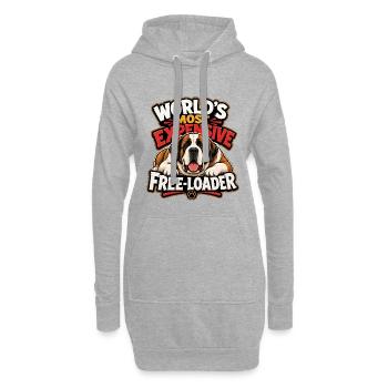 Saint Bernard - Hoodie Dress - heather grey - Front