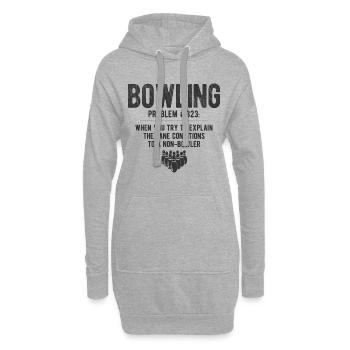 Bowling - Hoodie-Kleid - Grau meliert - Vorne