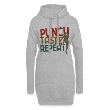 Kickboxing - Hoodie-Kleid - Grau meliert - Vorne