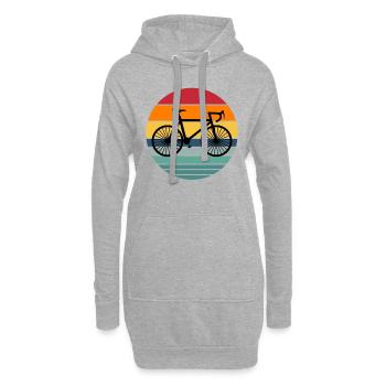 Cadeau de vélo drôle disant sur le cyclisme - Sweat-shirt à capuche long Femme - gris chiné - Devant