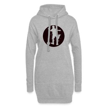 Lustiger Fußball Spruch für Fußballspieler! - Hoodie-Kleid - Grau meliert - Vorne