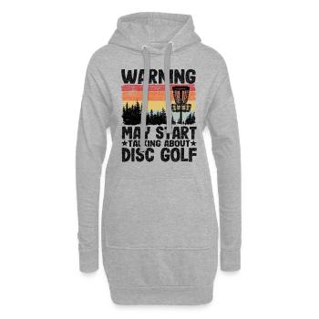 Disc Golf Joueurs Vintage Drôle Cadeau Frisbee - Sweat-shirt à capuche long Femme - gris chiné - Devant