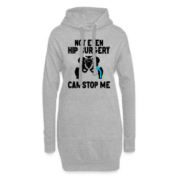 Rétablissement Nouvelle hanche OP Opération Rengaine - Sweat-shirt à capuche long Femme - gris chiné - Devant