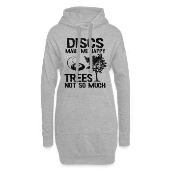Disc Golf Golfer cadeau joueur sort Papa - Sweat-shirt à capuche long Femme - gris chiné - Devant
