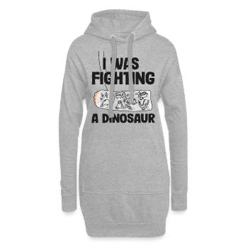 Gebrochener Arm Gute Besserung Geschenk Genesung - Hoodie-Kleid - Grau meliert - Vorne