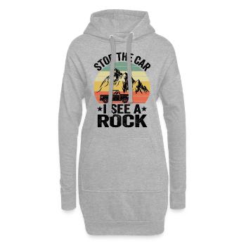 Geologe Geschenk Geologie Spruch Lustig Geologin - Hoodie-Kleid - Grau meliert - Vorne
