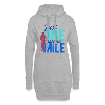 Läufer Joggen - Hoodie-Kleid - Grau meliert - Vorne