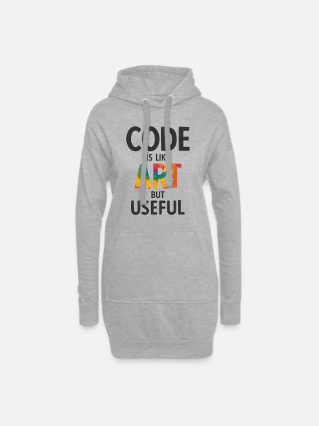 Software Ingenieur Informatiker Programmierer - Hoodie-Kleid - Grau meliert
