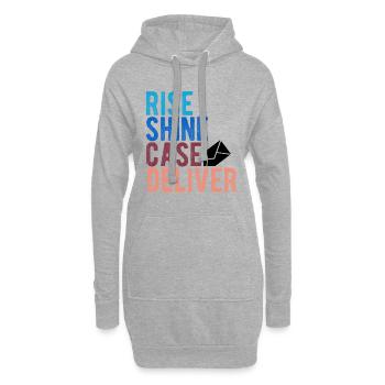 Briefträger Und Paket-Zusteller Für Postboten - Hoodie-Kleid - Grau meliert - Vorne