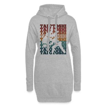 Japanischer Kampfsport Judo - Hoodie-Kleid - Grau meliert - Vorne