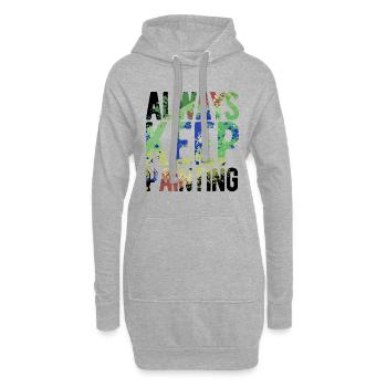 Maler Zeichner für Künstler - Hoodie-Kleid - Grau meliert - Vorne
