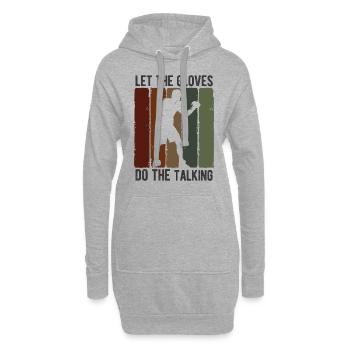 Boxsport Boxing - Hoodie-Kleid - Grau meliert - Vorne