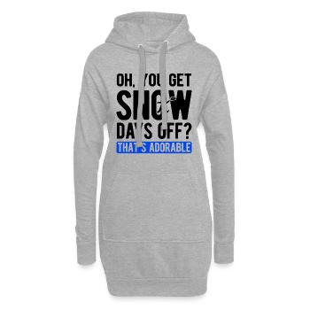 Briefträger Und Paket-Zusteller Für Postboten - Hoodie-Kleid - Grau meliert - Vorne