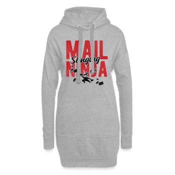 Briefträger Und Paket-Zusteller Für Postboten - Hoodie-Kleid - Grau meliert - Vorne