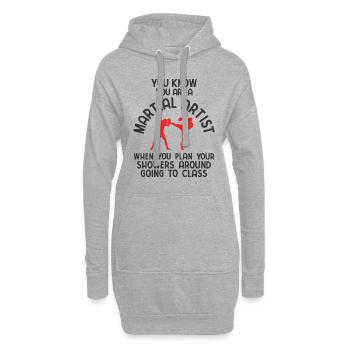 Mixed Martial Arts MMA - Hoodie-Kleid - Grau meliert - Vorne