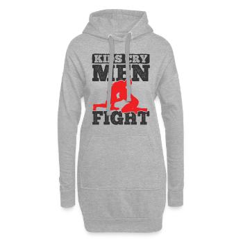 Grappling Martial Arts Wrestling - Hoodie-Kleid - Grau meliert - Vorne