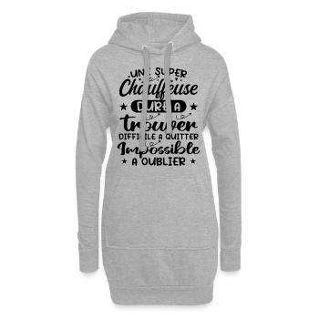 Ein Super Sessel - Sessel Geschenk - Hoodie-Kleid - Grau meliert - Vorne