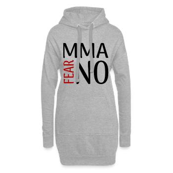 Combat de MMA sans peur Combattez sans peur - Sweat-shirt à capuche long Femme - gris chiné - Devant
