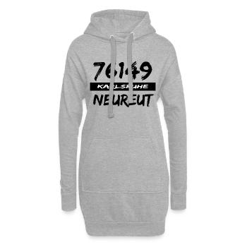 76149 Karlsruhe Neureut - Hoodie-Kleid - Grau meliert - Vorne