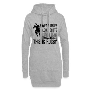 Rugby Rugby - Hoodie-Kleid - Grau meliert - Vorne