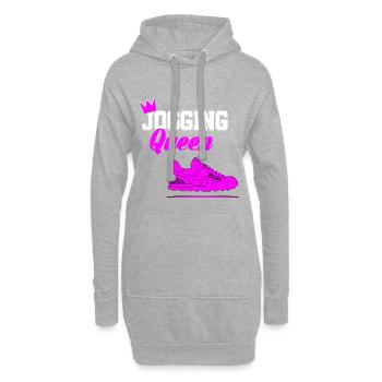 Jogging Running Runner Funny Sayings Gift 7 - Sweat-shirt à capuche long Femme - gris chiné - Devant