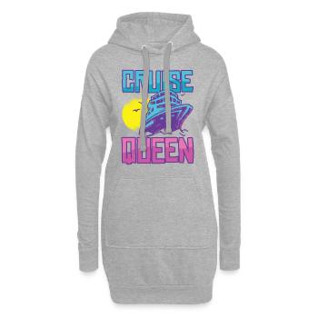 Kreuzfahrt Queen - Hoodie-Kleid - Grau meliert - Vorne