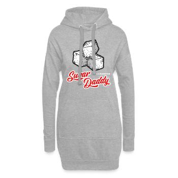 Sugar Daddy Typ 1 Diabetes Humor Männer - Hoodie-Kleid - Grau meliert - Vorne