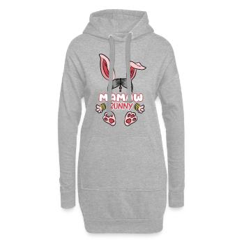 Mamaw Indische Großmutter Oma Indien Memaw - Hoodie-Kleid - Grau meliert - Vorne