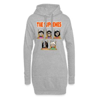 Die Richter des Obersten Gerichts - Hoodie-Kleid - Grau meliert - Vorne