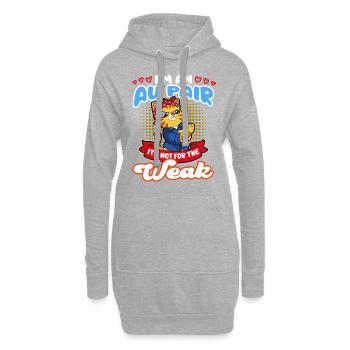 Ich bin ein Au PairCool Geburtstagsgeschenk - Hoodie-Kleid - Grau meliert - Vorne