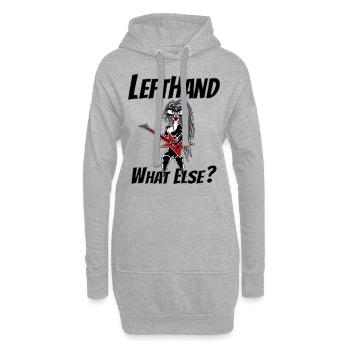 Lefthand what else? Hardrock Schnecke - Hoodie-Kleid - Grau meliert - Vorne