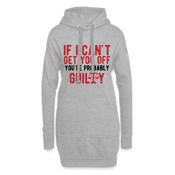 Richter Jurist Anwalt - Hoodie-Kleid - Grau meliert - Vorne
