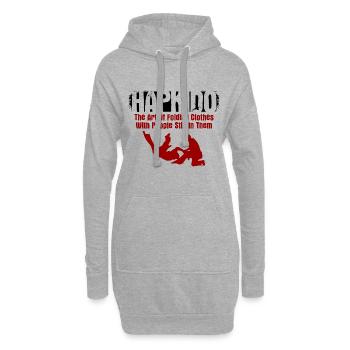 Koreanischer Kampfsport Hapkido - Hoodie-Kleid - Grau meliert - Vorne