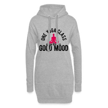 Yogalehrer Spruch Für Yogi Yoga - Hoodie-Kleid - Grau meliert - Vorne